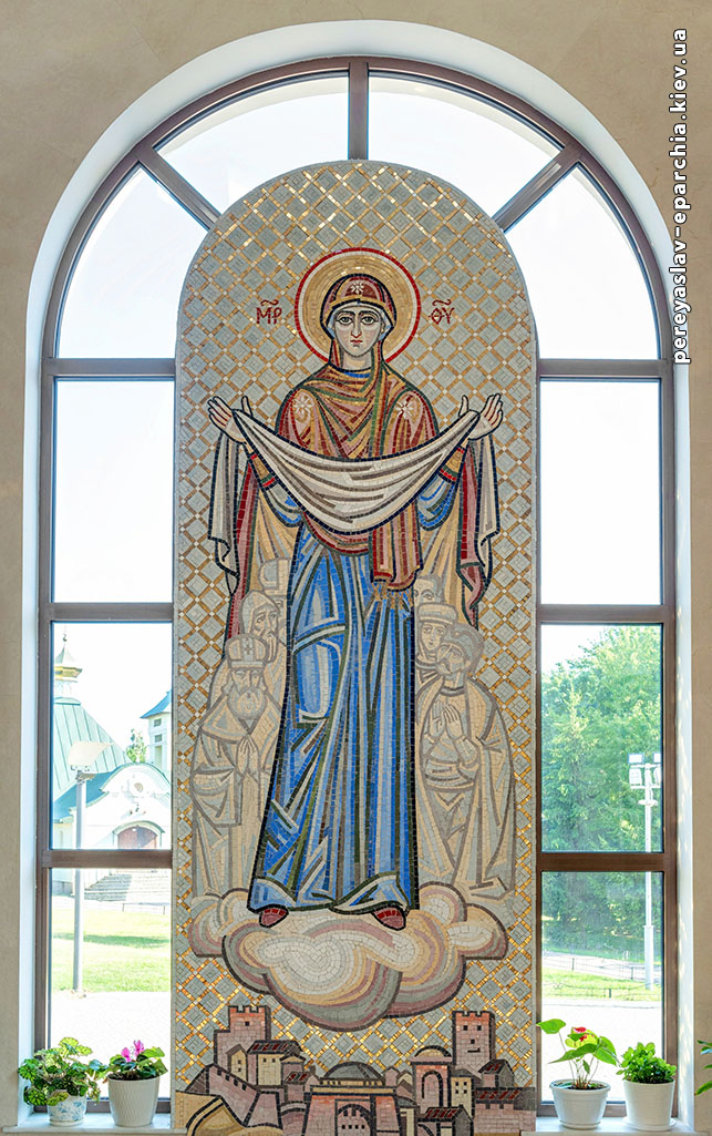 Мозаїка ікона Покрову Богородиці
