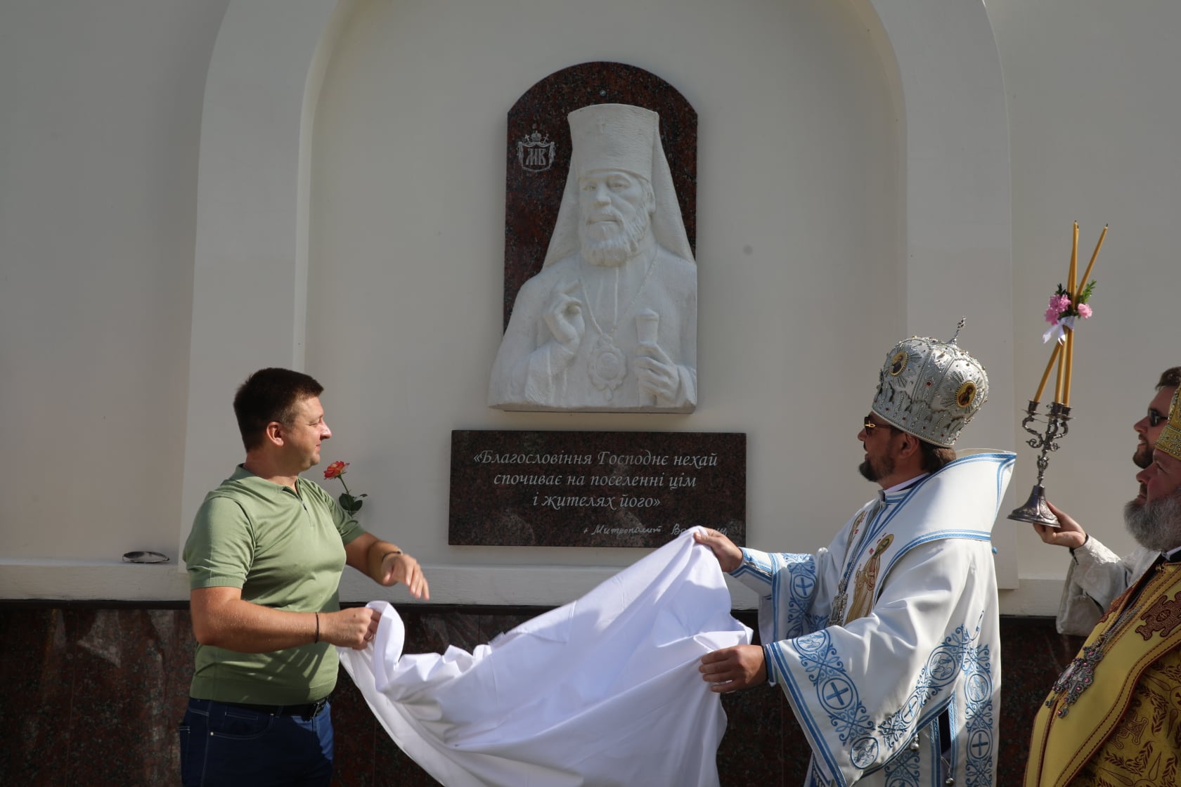 У монастирі святителя Нектарія відкрили пам’ятну дошку приснопоминаємому Блаженнішому Митрополиту Володимиру