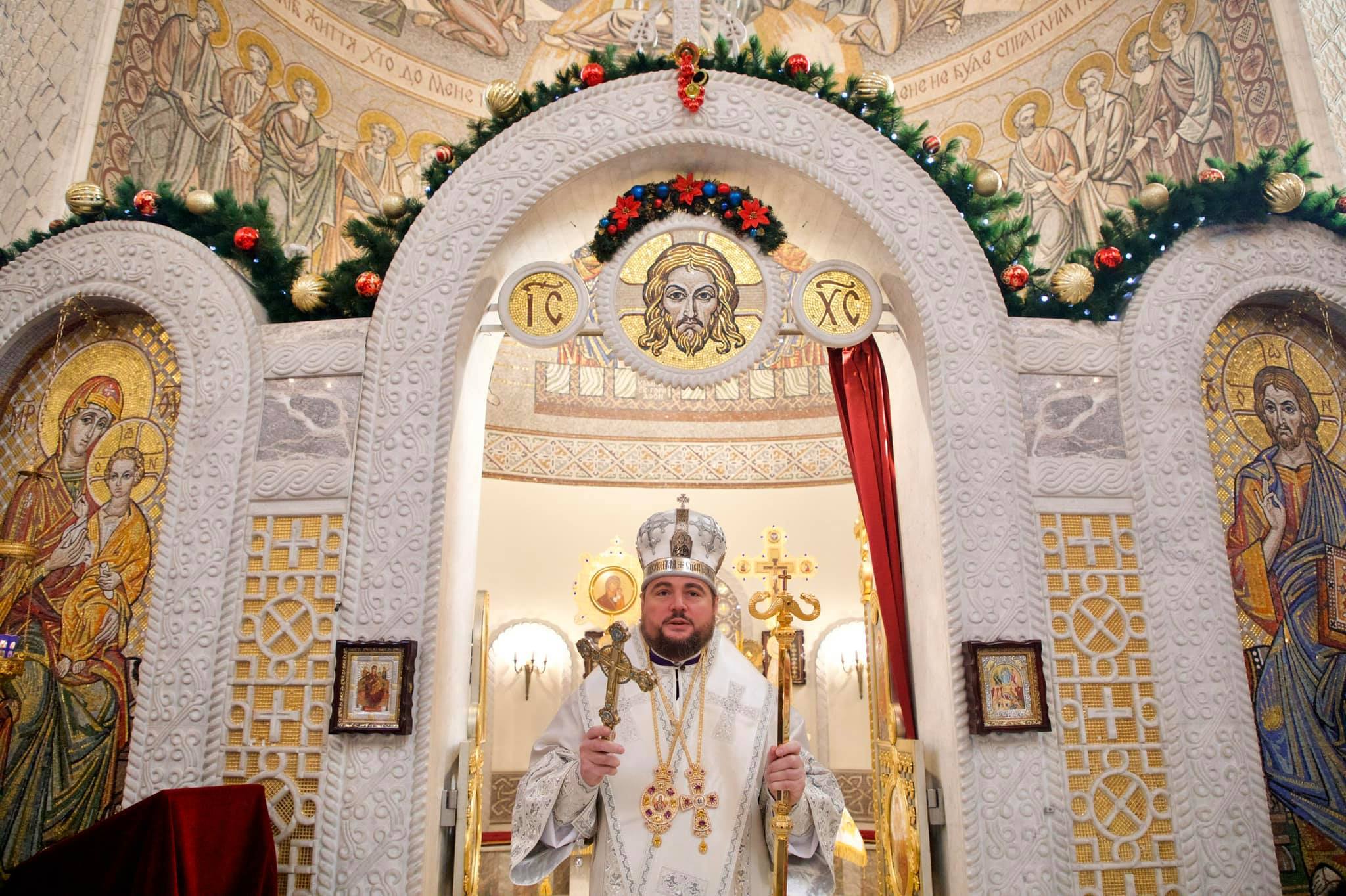 У день свята Різдва Христового митрополит Переяславський і Вишневський Олександр очолив Літургію у кафедральному соборі